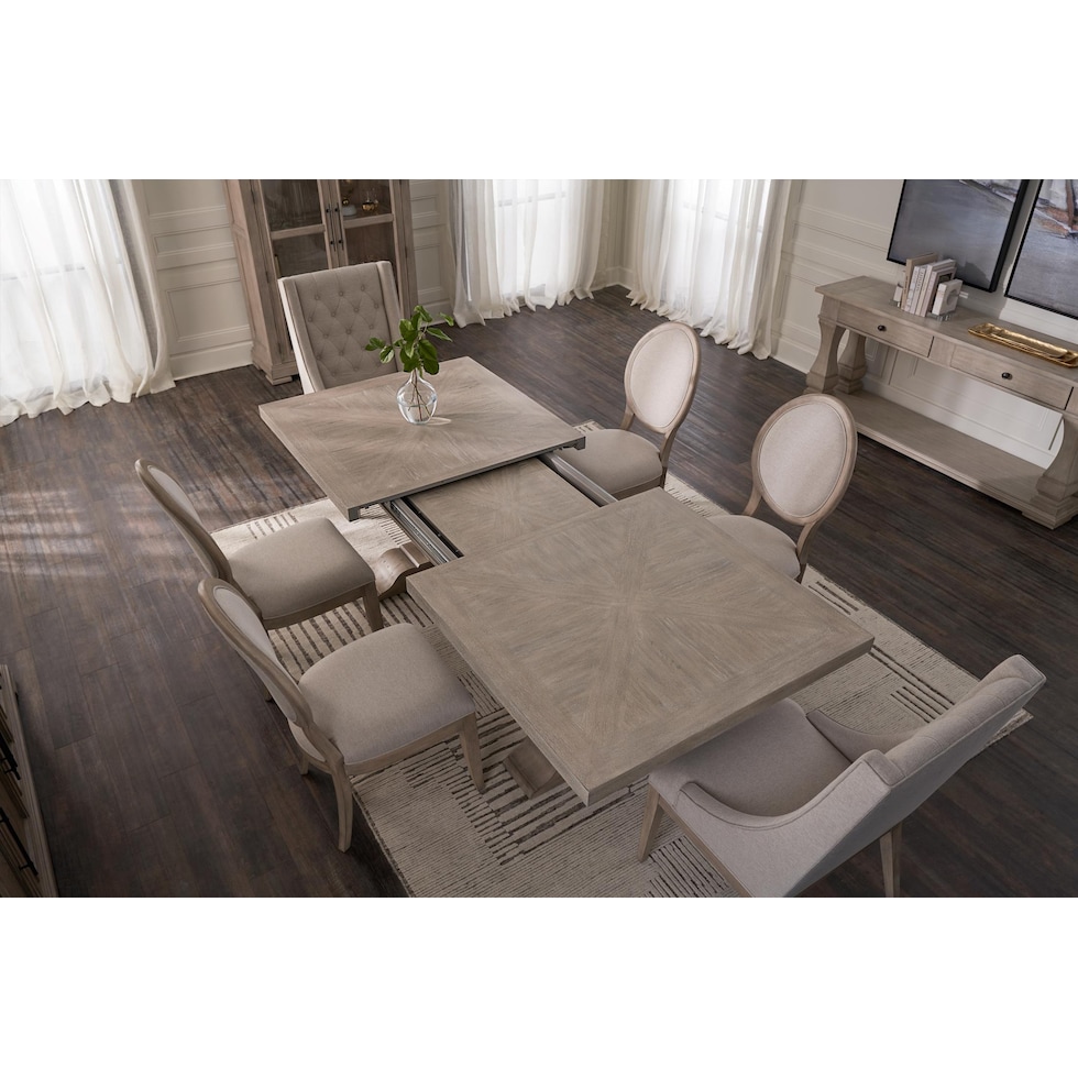 asheville dining light brown dining table   