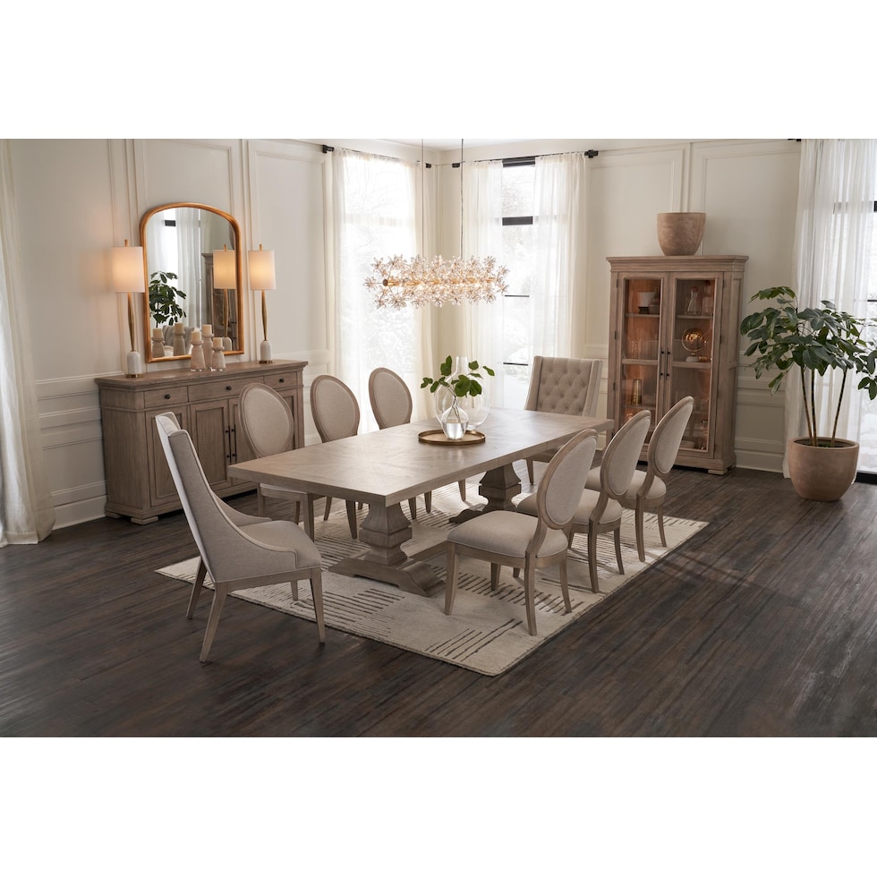 asheville dining light brown dining table   
