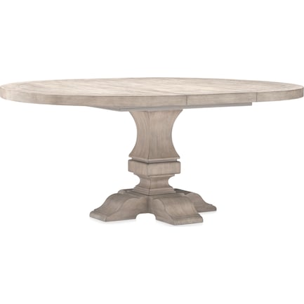 Asheville Round Extendable Dining Table - Sandstone