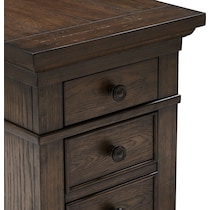 asheville tables dark brown chairside table   