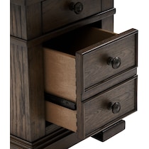 asheville tables dark brown chairside table   