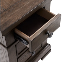 asheville tables dark brown chairside table   