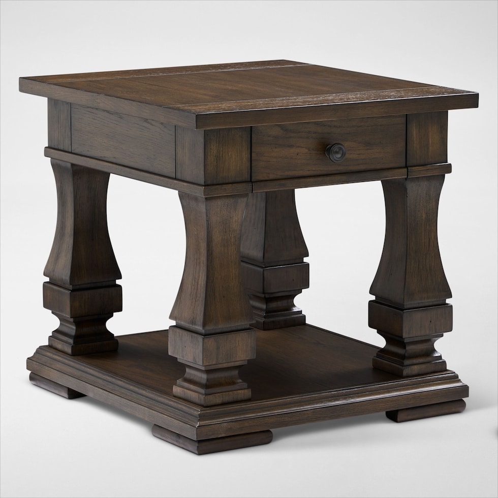 asheville tables dark brown end table web   