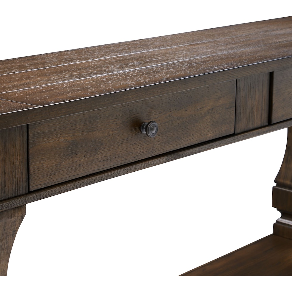 asheville tables dark brown sofa table   