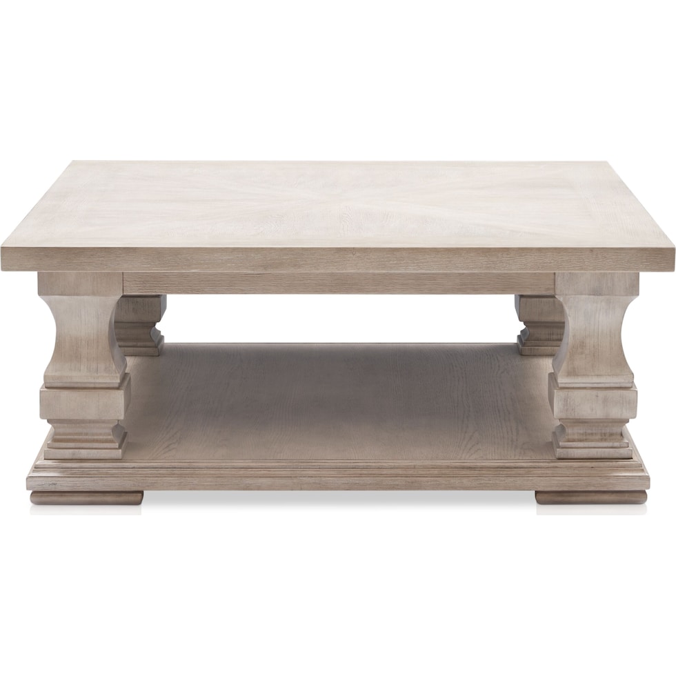 asheville tables light brown coffee table   