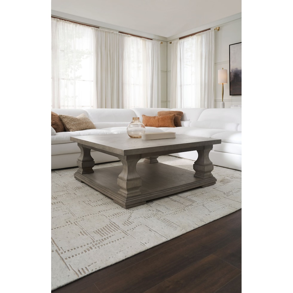 asheville tables light brown coffee table   