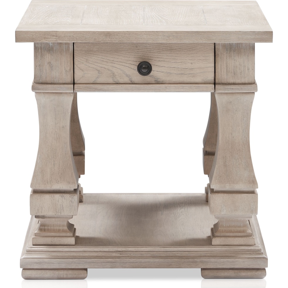 asheville tables light brown end table   