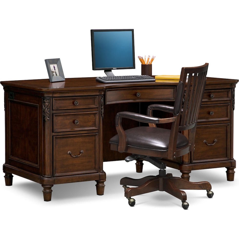 ashland dark brown  pc home office   