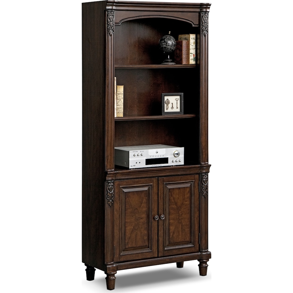 ashland dark brown bookcase   