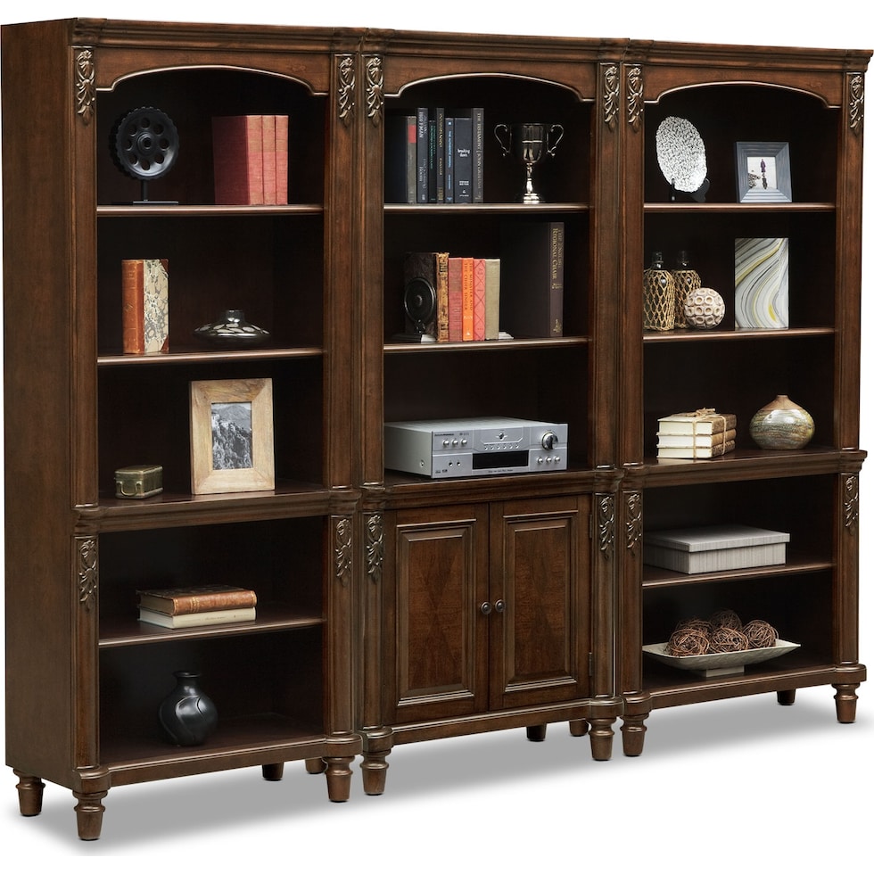 ashland dark brown bookcase   