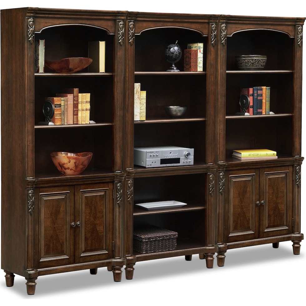 ashland dark brown bookcase   