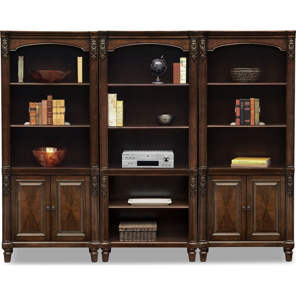 ashland dark brown bookcase   