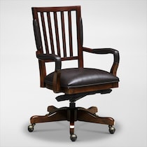 ashland dark brown office chair   