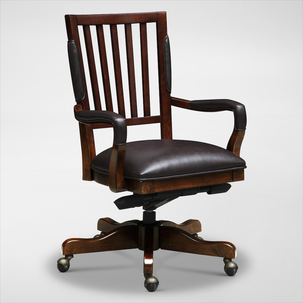 ashland dark brown office chair   
