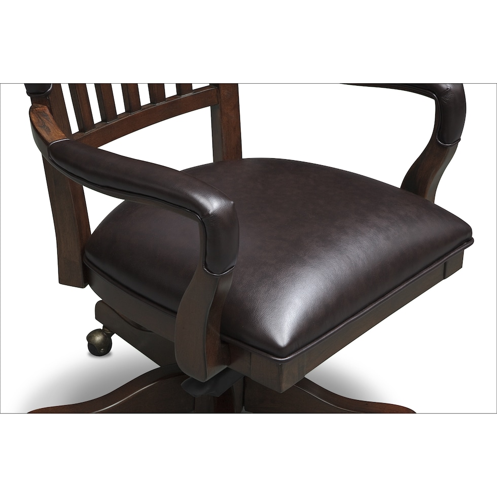 ashland dark brown office chair   