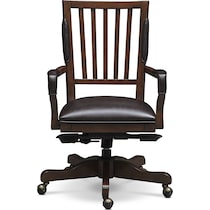ashland dark brown office chair   