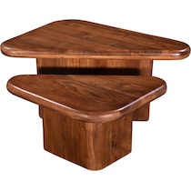 ashra dark brown coffee table   