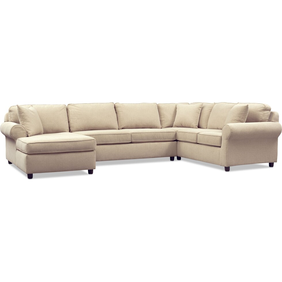 ashton light brown  pc sectional   