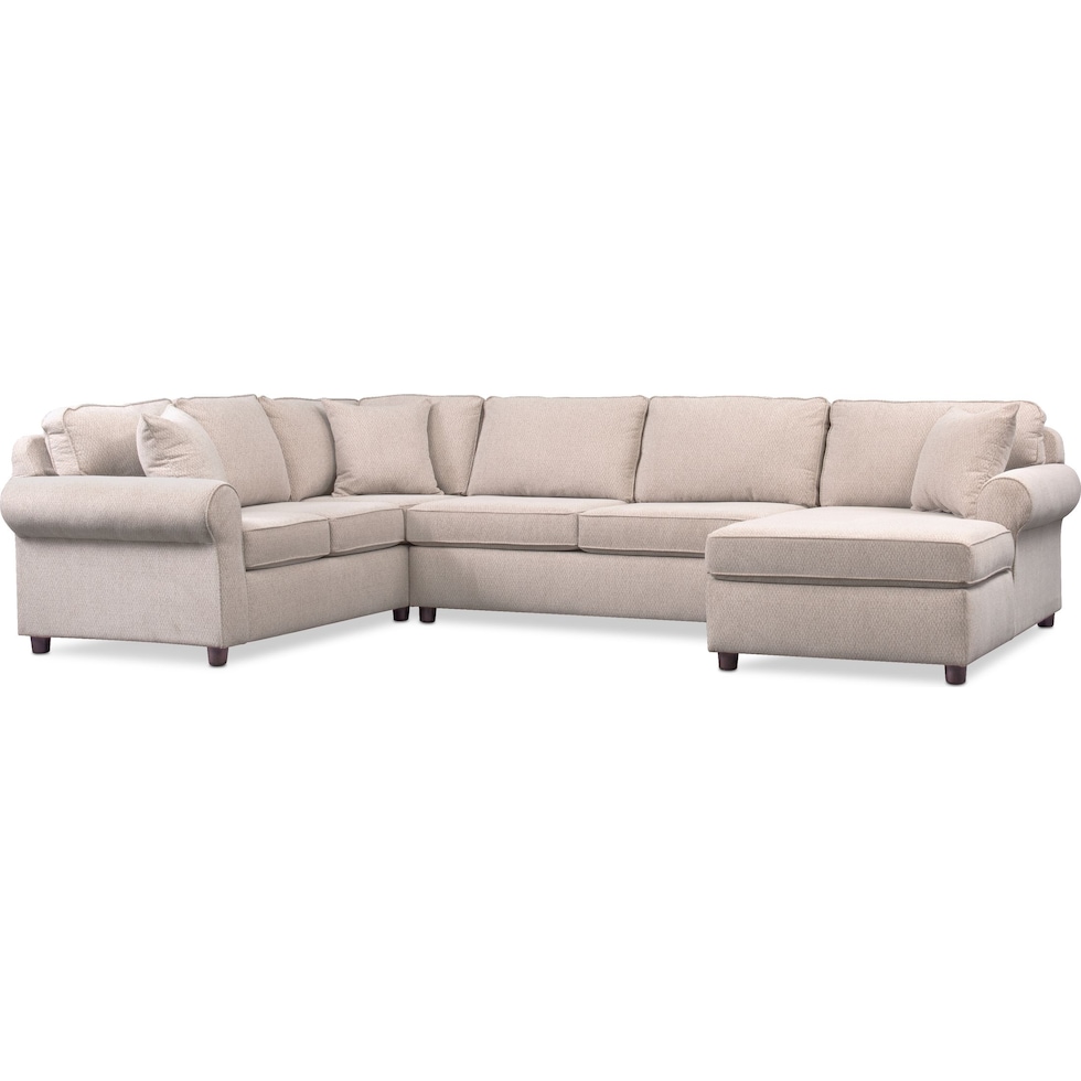 ashton white  pc sectional   