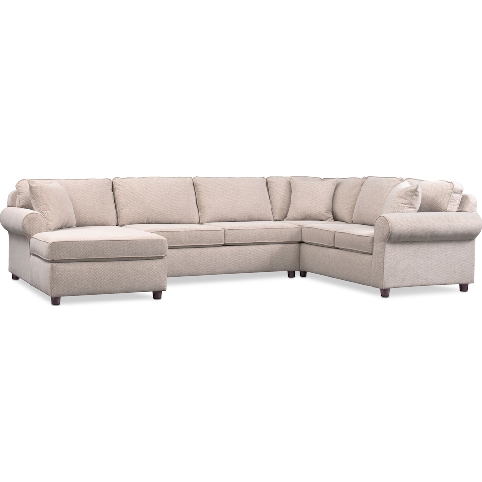 ashton white  pc sectional   