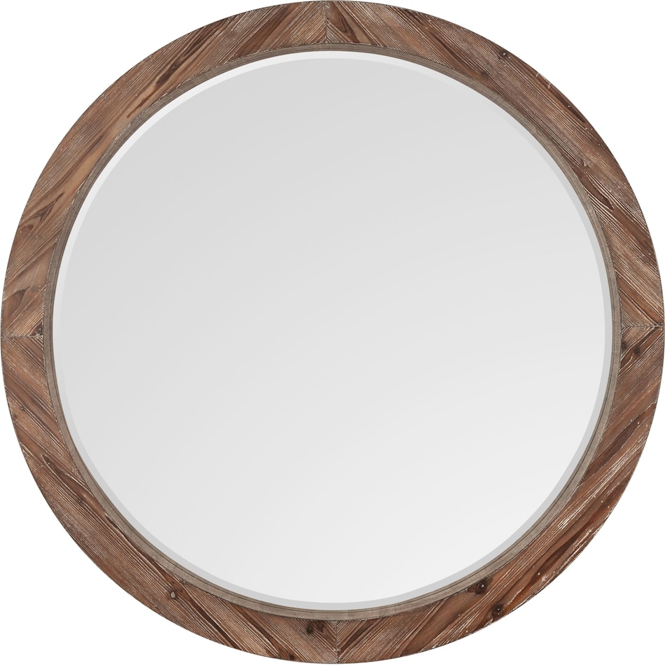 aspen dark brown mirror   