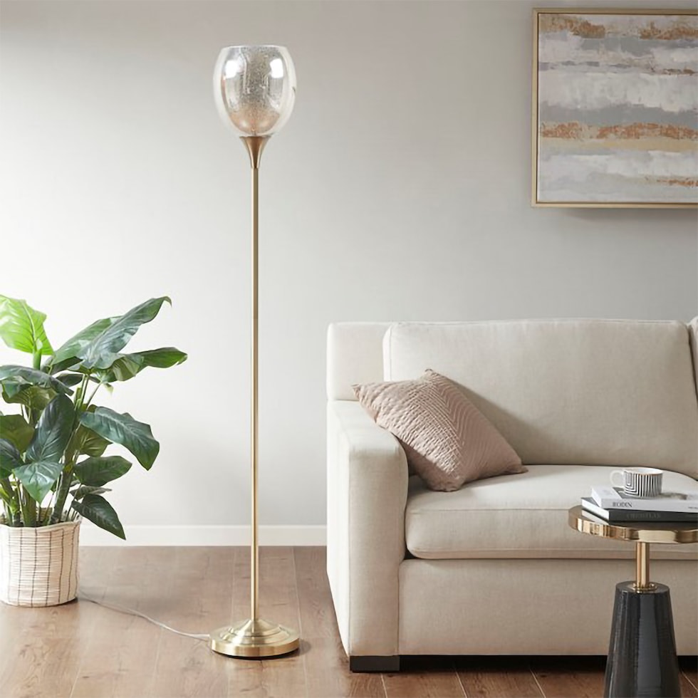 aster gold floor lamp   