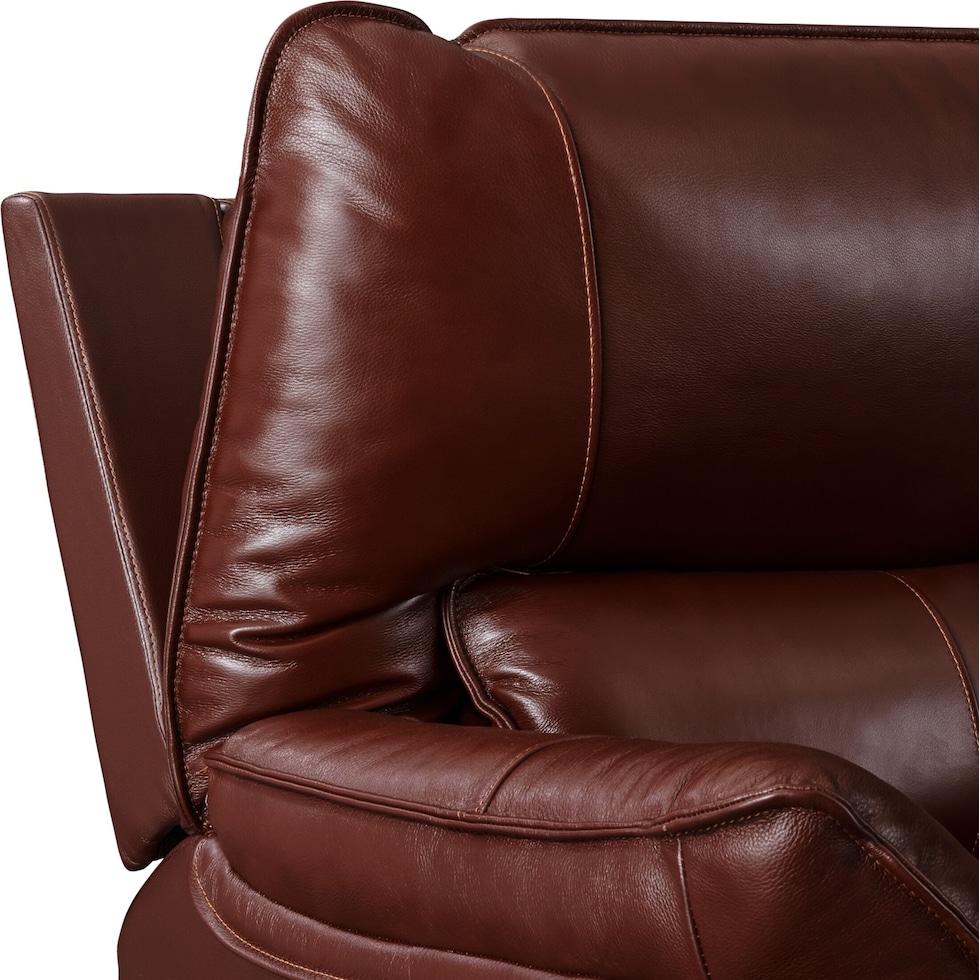 aston dark brown  pc power reclining living room   
