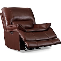 aston dark brown  pc power reclining living room   