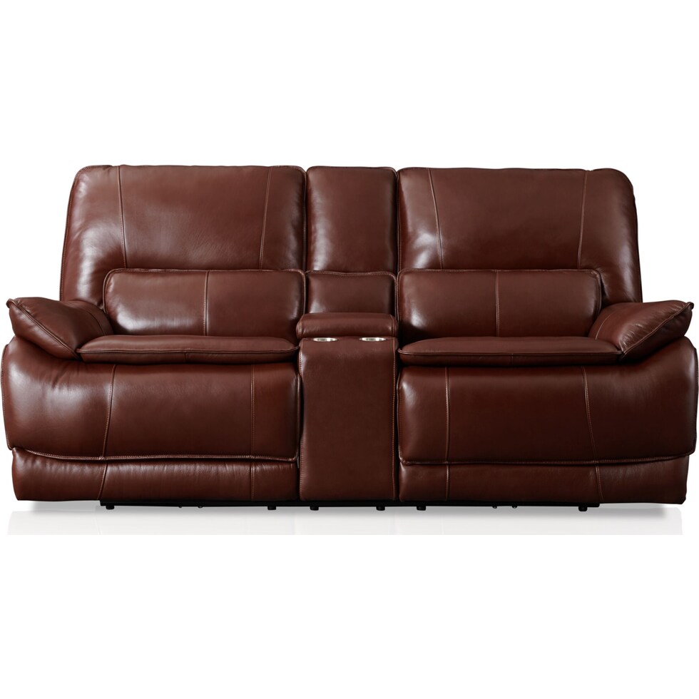 aston dark brown loveseat   