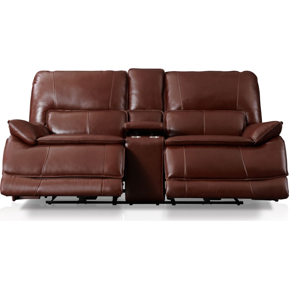 aston dark brown loveseat   