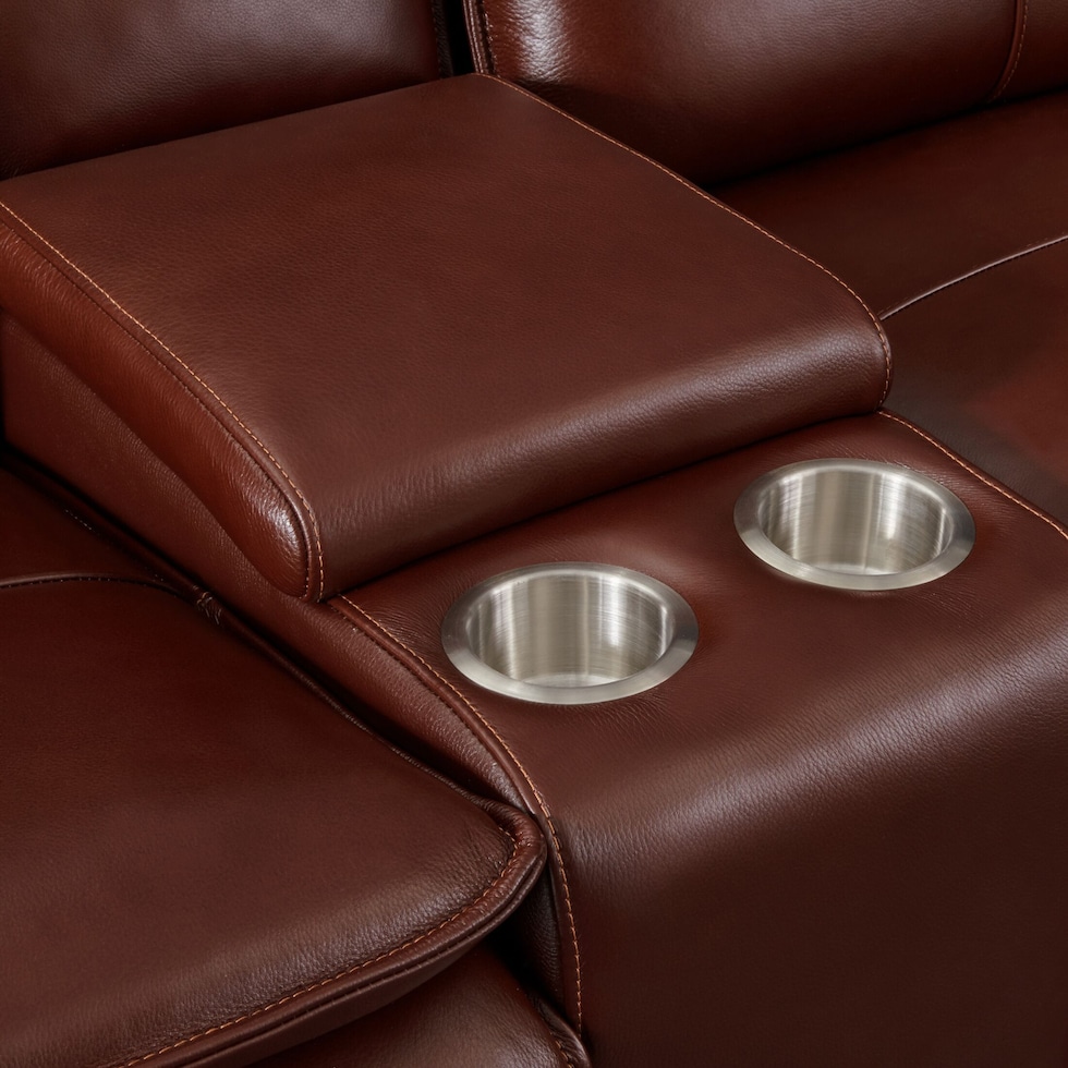 aston dark brown loveseat   