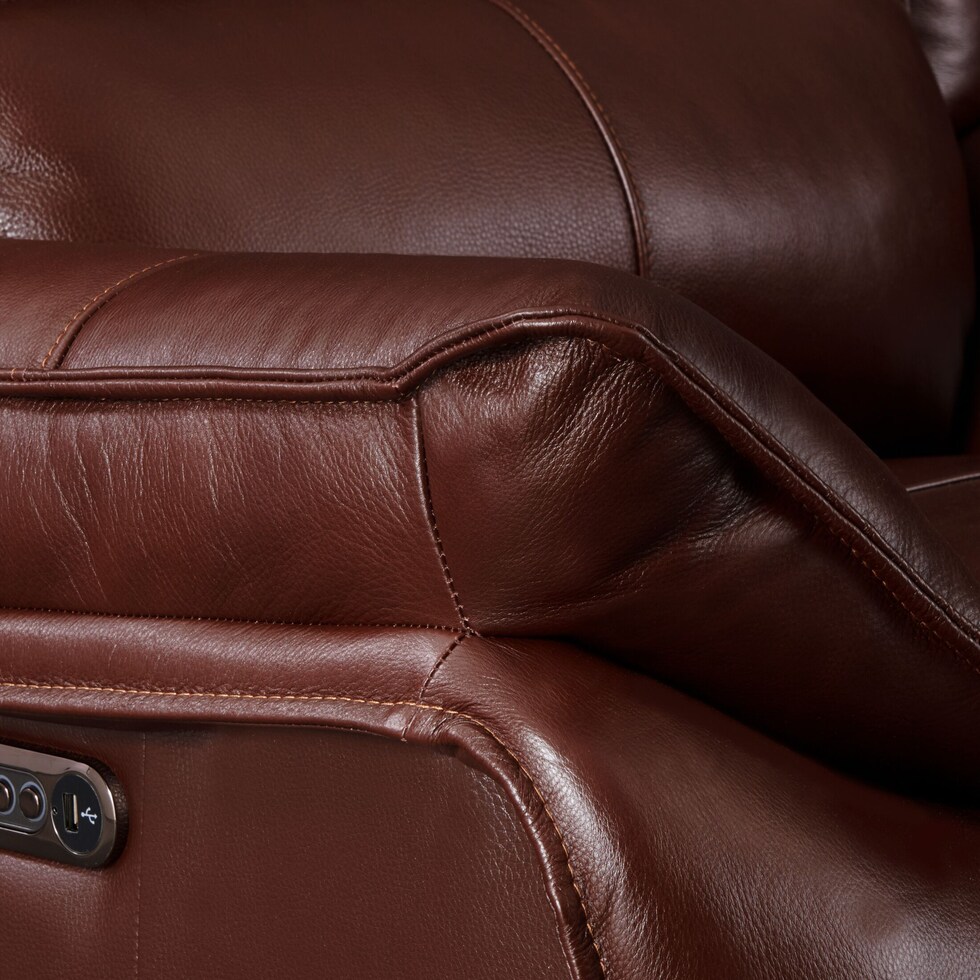 aston dark brown loveseat   