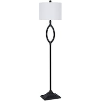 astor black floor lamp   