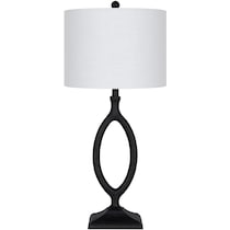 astor black table lamp   