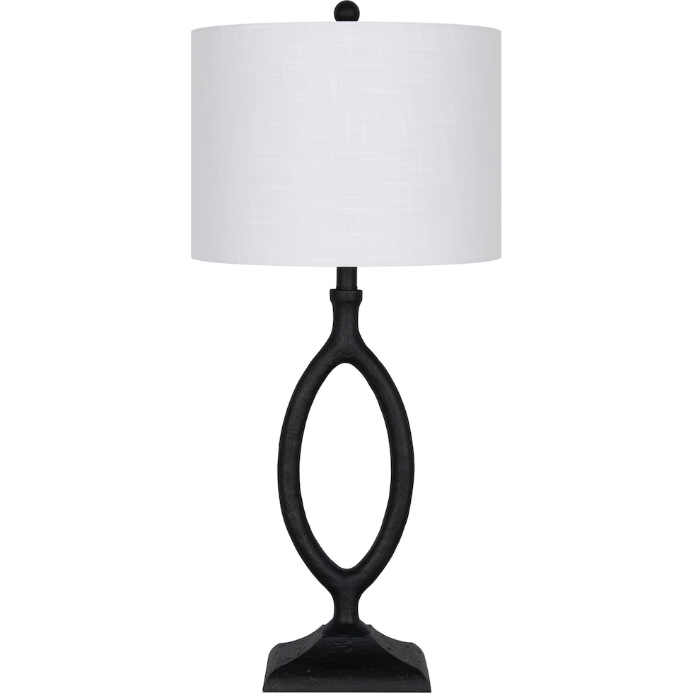 astor black table lamp   