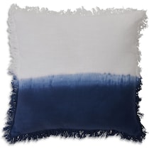 astor white and blue pillow   