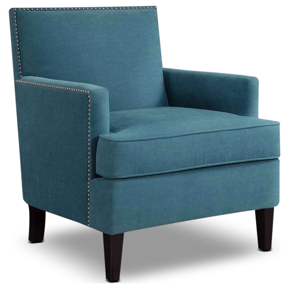 astrid blue accent chair   