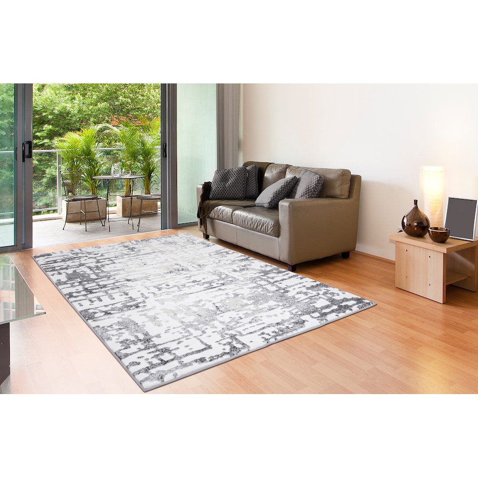 astro gray white area rug  x    