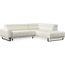 astro white power reclining sectional   
