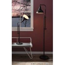 athalia silver floor lamp   