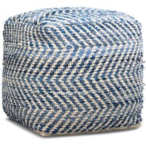 atlas blue pouf   