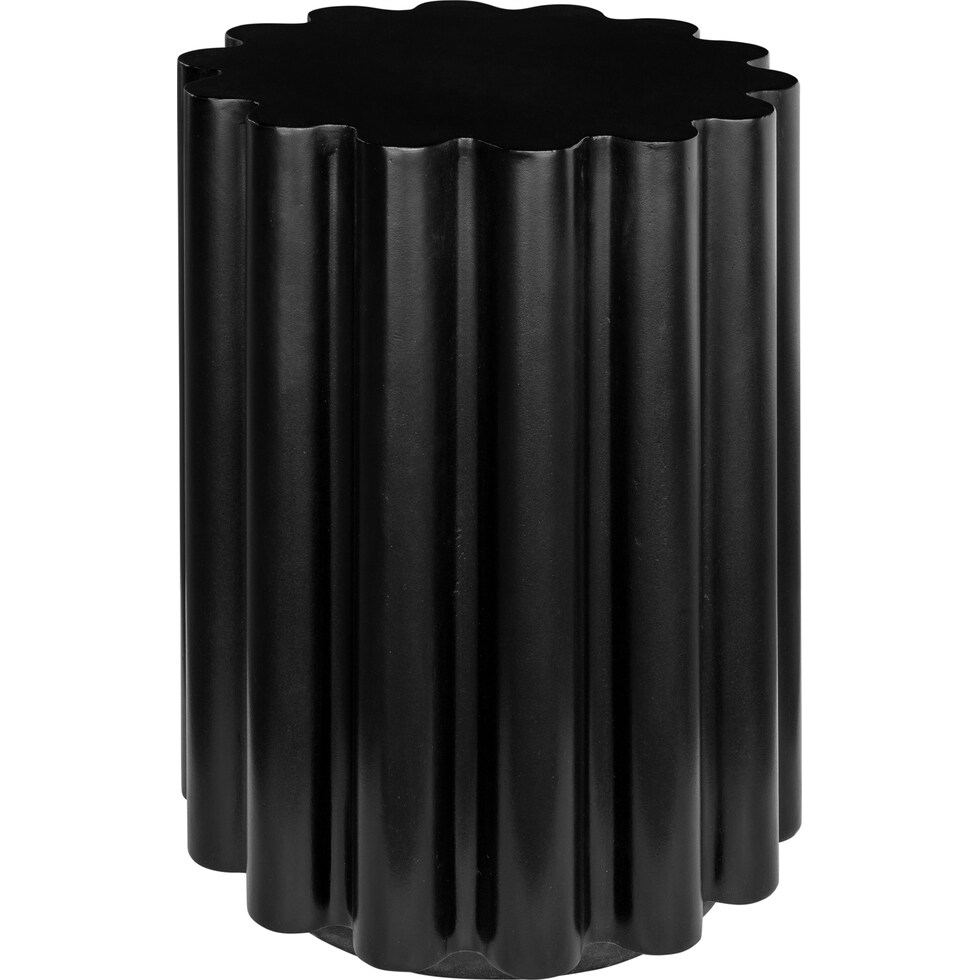 atrani black end table   