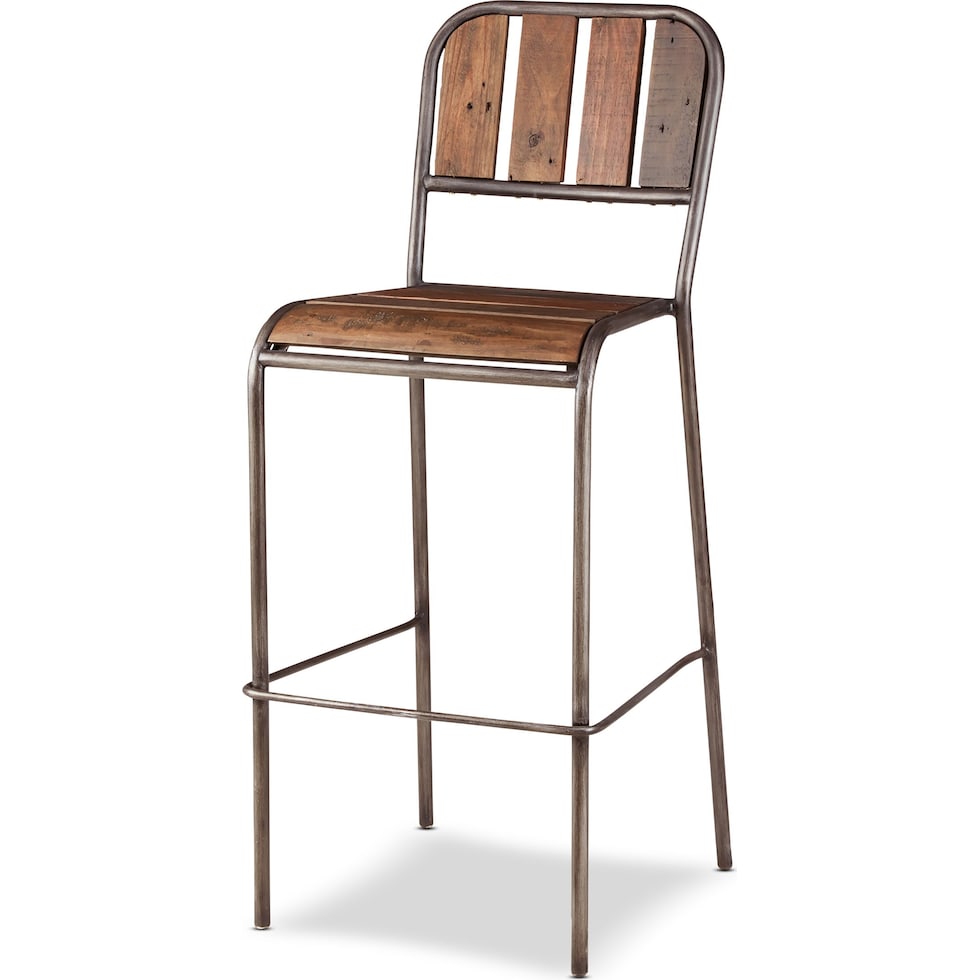 atwood dark brown bar stool   