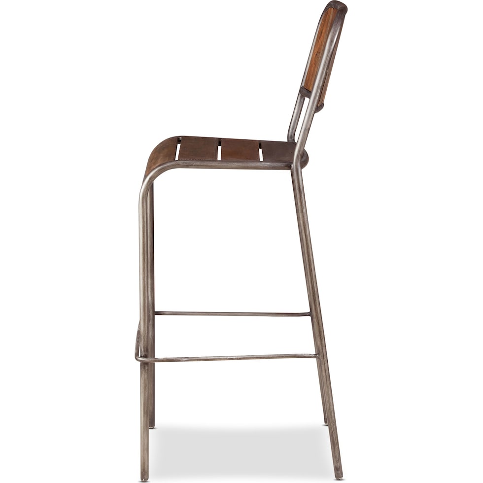 atwood dark brown bar stool   