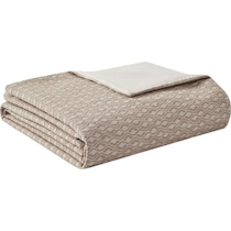 aubrey light brown king bedding set   