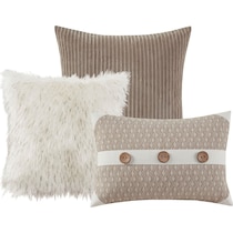 aubrey light brown king bedding set   