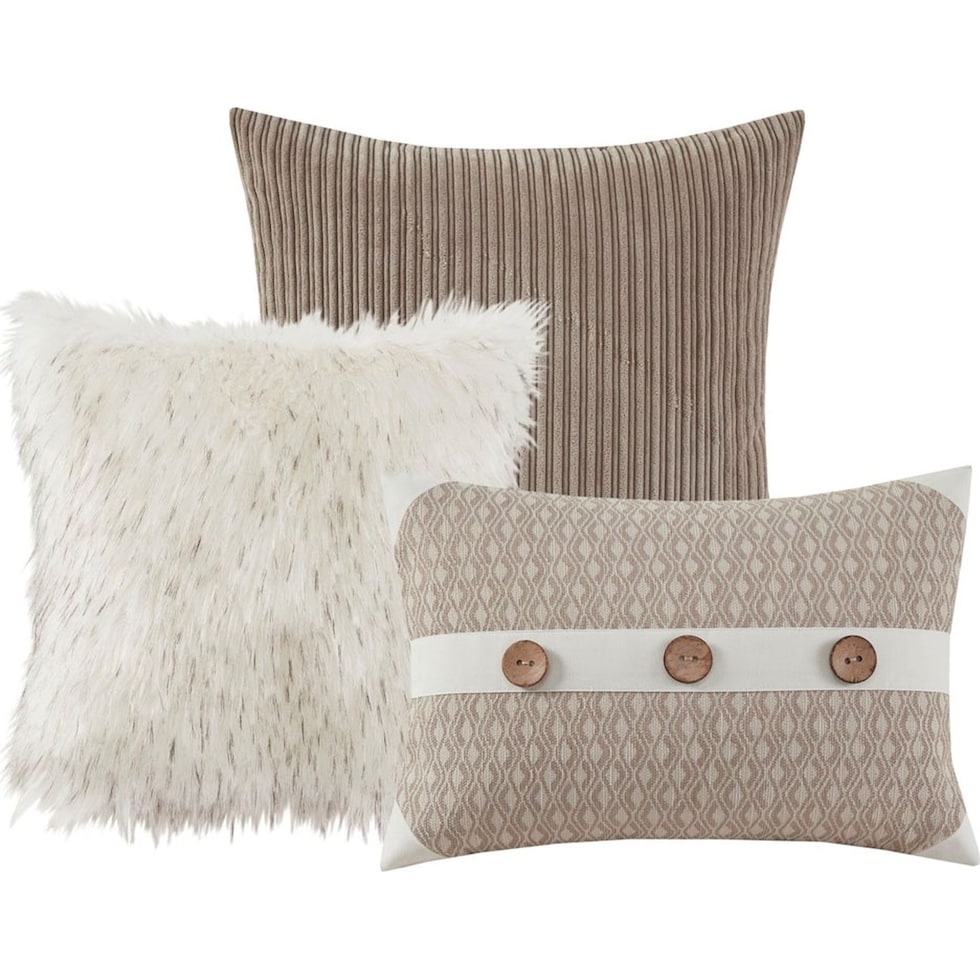aubrey light brown king bedding set   