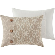 aubrey light brown king bedding set   