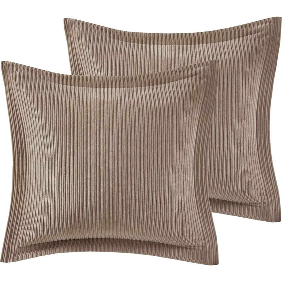 aubrey light brown king bedding set   