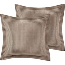 aubrey light brown queen bedding set   